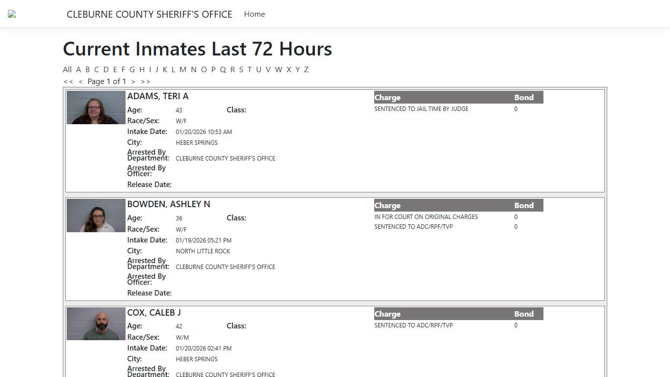 Inmates - ISOMS Portal